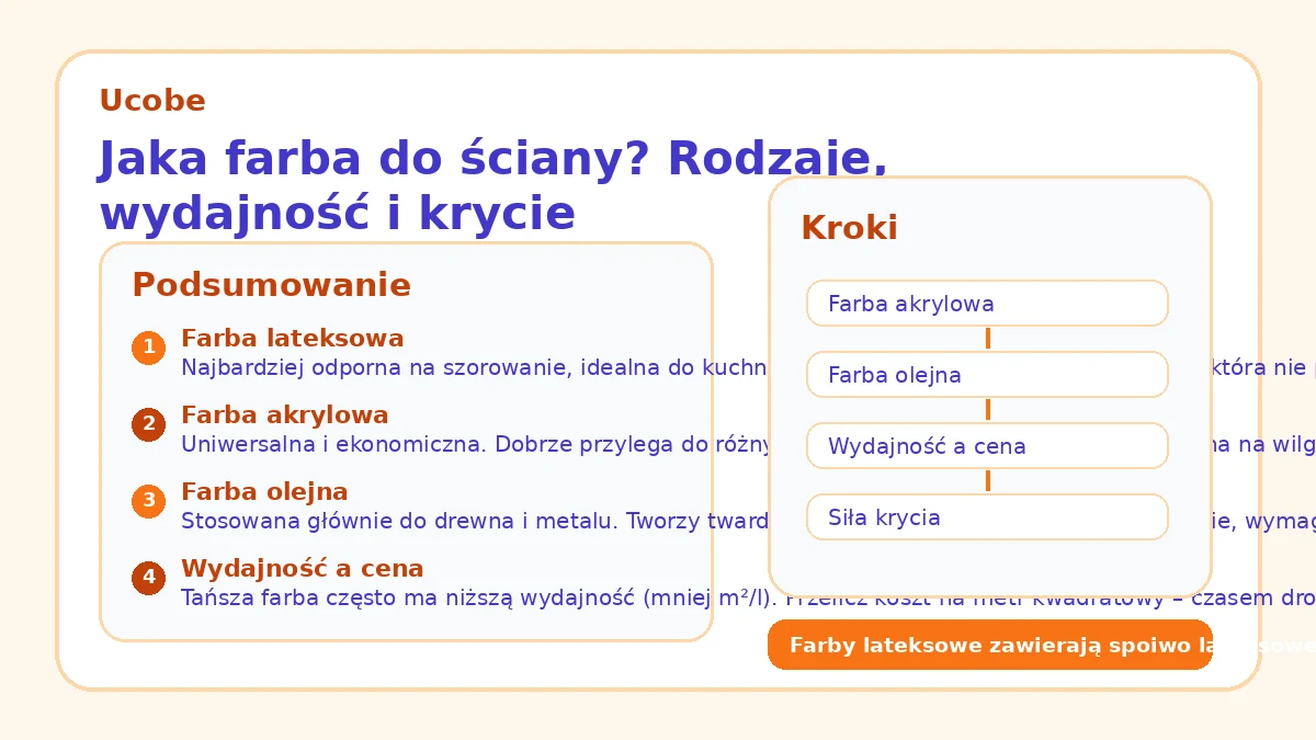 Jaka farba do ściany? Rodzaje, wydajność i krycie