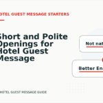 Short and Polite Openings for Hotel Guest Message English