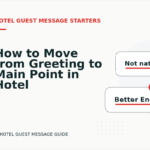 How to Move from Greeting to Main Point in Hotel Guest Message English