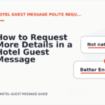 How to Request More Details in a Hotel Guest Message