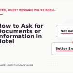 How to Ask for Documents or Information in Hotel Guest Message English