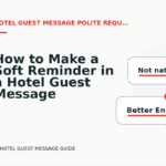 How to Make a Soft Reminder in a Hotel Guest Message