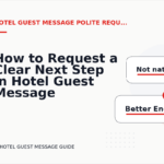 How to Request a Clear Next Step in Hotel Guest Message English