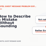 How to Describe a Mistake Without Sounding Rude in Hotel Guest Message English