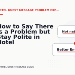 How to Say There Is a Problem but Stay Polite in Hotel Guest Message English