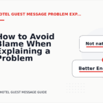 How to Avoid Blame When Explaining a Problem in Hotel Guest Message English