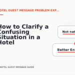 How to Clarify a Confusing Situation in a Hotel Guest Message