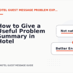How to Give a Useful Problem Summary in Hotel Guest Message English
