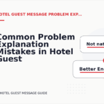Common Problem Explanation Mistakes in Hotel Guest Message English